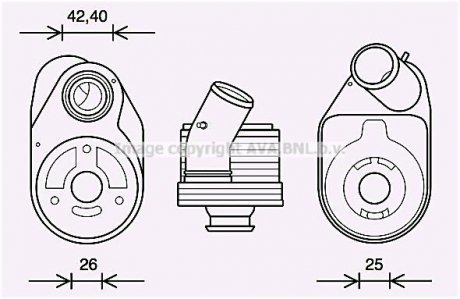 Радиатор масляный AVA COOLING FT3610 (фото 1)