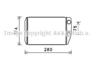 Радіатор пічки CITROEN JUMPER II, FIAT DUCATO, PEUGEOT BOXER 250A1.000-F30DTE(F1CE3481N) 04.06- AVA QUALITY COOLING AVA COOLING FT6410
