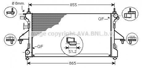 CHLODNICA FIAT DUCATO 250 06- AVA QUALITY COOLING AVA COOLING FTA2399