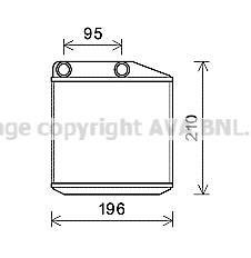 Теплообменник, отопление салона AVA COOLING FTA6313