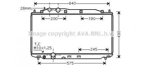 Радіатор, охолодження двигуна QUALITY COOLING AVA COOLING HD2187 (фото 1)