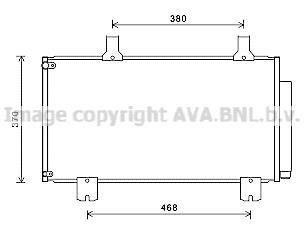 Радіатор кондиціонера HONDA ACCORD QUALITY COOLING AVA COOLING HD5247D (фото 1)