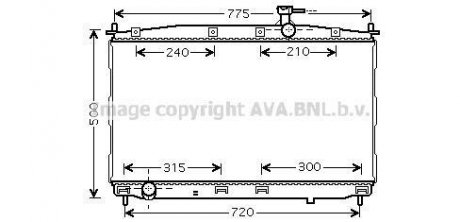 Радіатор, охолодження двигуна QUALITY COOLING AVA COOLING HY2173 (фото 1)