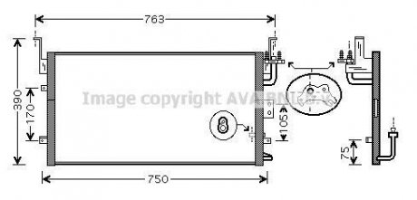 Радіатор кондиціонера QUALITY COOLING AVA COOLING HY5135 (фото 1)