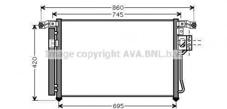 Радиатор кондиционера AVA COOLING HY5176D (фото 1)