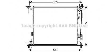 CHLODNICA KIA SOUL 09- AVA QUALITY COOLING AVA COOLING KAA2143