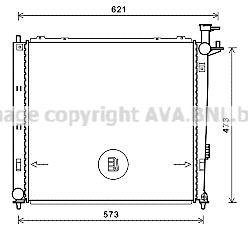 CHLODNICA KIA SORENTO 09- QUALITY COOLING AVA COOLING KAA2272 (фото 1)