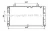 Радіатор системи охолодження ВАЗ 1118 &lt;КАЛИНА&gt; (AVA) AVA QUALITY COOLING AVA COOLING LA2021 (фото 1)