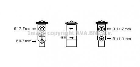 Расширительный клапан, кондиционер QUALITY COOLING AVA COOLING MS1111 (фото 1)