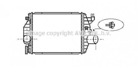 Інтеркулер MERCEDES-BENZ V-SERIES W638 (1997) V200 2.0 AVA COOLING MS4357 (фото 1)