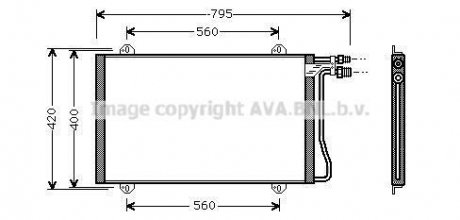 Радиатор кондиционера AVA COOLING MS5219