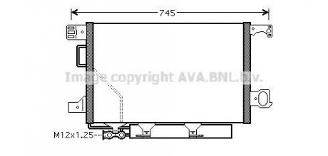 Радиатор кондиционера AVA AVA COOLING MS5360D