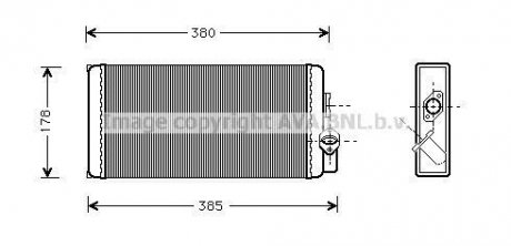 Радіатор пічки AVA QUALITY COOLING AVA COOLING MS6188