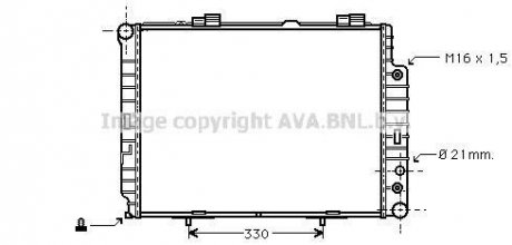 Радіатор, охолодження двигуна AVA QUALITY COOLING AVA COOLING MSA2283