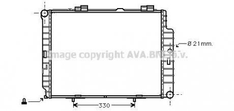 Радиатор, охлаждение двигателя AVA QUALITY COOLING AVA COOLING MSA2287