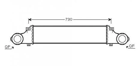 Охолоджувач наддувального повітря AVA COOLING MSA4354