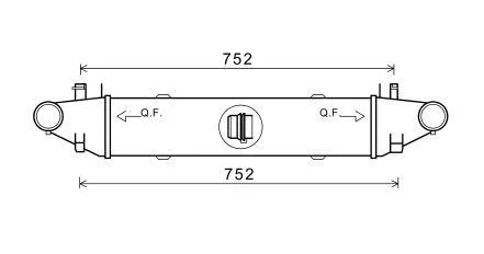 Інтеркулер MERCEDES C (C204), C T-MODEL (S204), C (W204), E (A207), E (C207), E T-MODEL (S212), E (W212) 1.8 01.07- AVA QUALITY COOLING AVA COOLING MSA4596