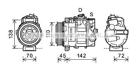 Компресор кондиціонера AVA QUALITY COOLING AVA COOLING MSAK615