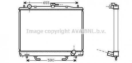 Радиатор охлаждения двигателя AVA AVA COOLING MT2163