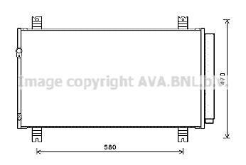 Радиатор кондиционера AVA COOLING MT5258