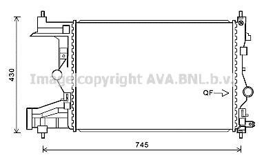 Радіатор, охолодження двигуна QUALITY COOLING AVA COOLING OLA2487 (фото 1)