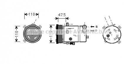 Компресор AVA COOLING OLAK277