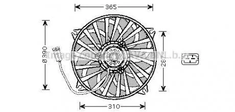 Вентилятор, охлаждение двигателя AVA QUALITY COOLING AVA COOLING PE7535