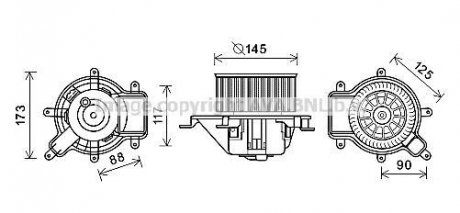 Компресор салону AVA COOLING PE8390