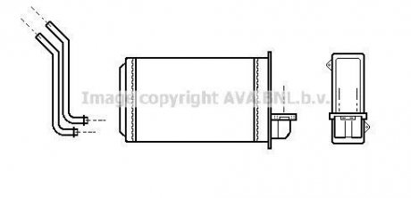 Радіатор пічки AVA QUALITY COOLING AVA COOLING PEA6088