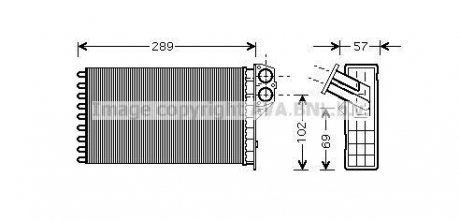 Радіатор пічки AVA QUALITY COOLING AVA COOLING PEA6226