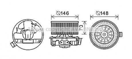 Компресор салону AVA COOLING RT8576