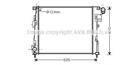 Радиатор системы охлаждения. AVA COOLING RTA2427 (фото 1)