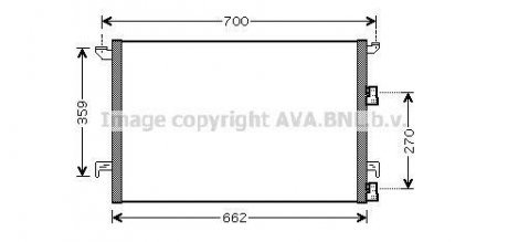 Радіатор кондиціонера AVA QUALITY COOLING AVA COOLING SBA5060