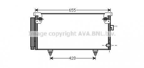 Конденсор кондиционера LEGACY4/OUTBACK ALL 03- (AVA) AVA QUALITY COOLING AVA COOLING SUA5073D