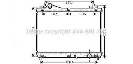 Радіатор, охолодження двигуна AVA QUALITY COOLING AVA COOLING SZ2103
