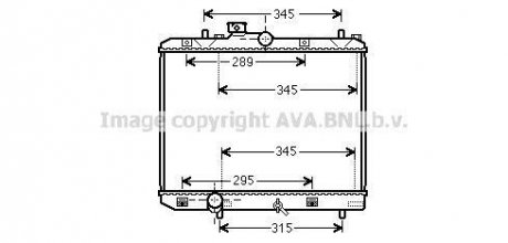 Радіатор, охолодження двигуна AVA QUALITY COOLING AVA COOLING SZ2111