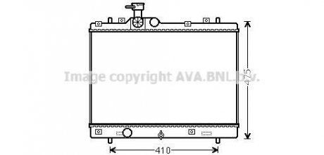 CHLODNICA SUZUKI SWIFT 10- AVA QUALITY COOLING AVA COOLING SZ2137