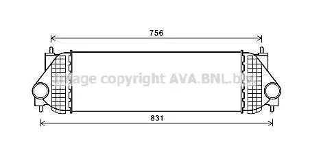 CHLODNICA POWIETRZA GRAND VITARA 1.9 05- AVA QUALITY COOLING AVA COOLING SZA4134