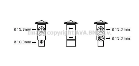 Расширительный клапан, кондиционер AVA QUALITY COOLING AVA COOLING TO1070