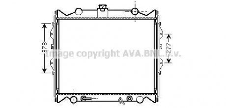 Радіатор, охолодження двигуна AVA QUALITY COOLING AVA COOLING TO2311