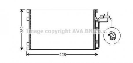 Радиатор кондиционера AVA COOLING VO5139