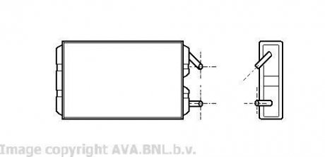 Радіатор пічки AVA QUALITY COOLING AVA COOLING VO6041