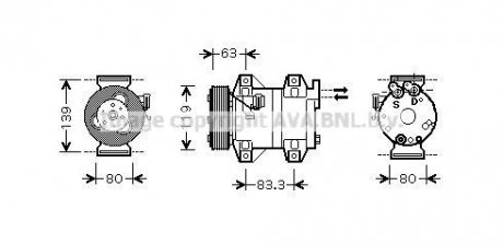 Компресор AVA COOLING VOAK121 (фото 1)