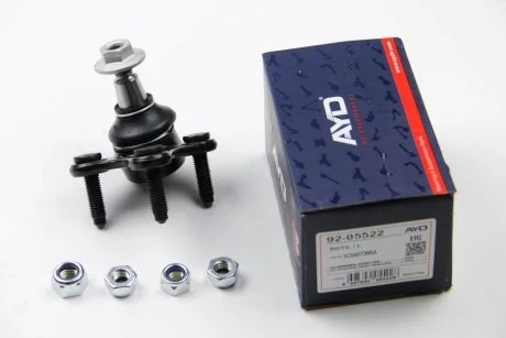 Опора шаровая передняя левая нижняя Audi Q2 (16-) / Skoda Kodiaq, Karoq (16-) / VW Passat (05-), Tiguan (16-) AYD 92-05522