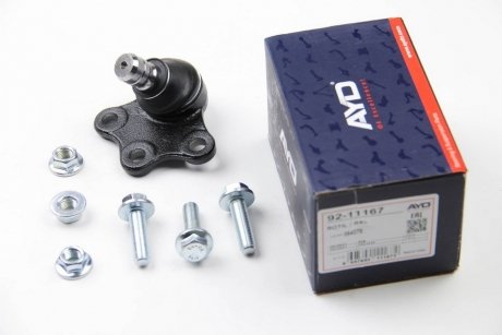 Фото опора шаровая с крепежом (лев/прав) CITROEN C3 (09-б16-),DS3 (09-16)/Peugeot 208 (12-) AYD 92-11167 Опора шаровая с крепежом (лев/прав) CITROEN C3 (09-б16-),DS3 (09-16)/Peugeot 208 (12-) AYD 92-11167