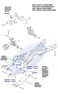 Сайлентблок важеля задньої підвіски зовнішній PARTS BELGUM BG1503 (фото 1)