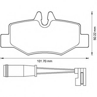 Тормозные колодки, дисковый тормоз (набор) Bendix 573222B