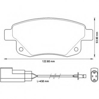 Тормозные колодки, дисковый тормоз (набор) Bendix 573277B (фото 1)