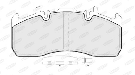 Тормозные колодки, дисковые BERAL BCV29173TK (фото 1)