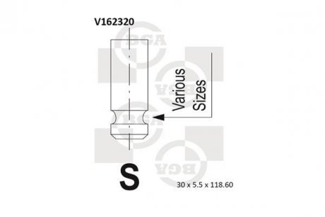 Всмоктуючий клапан BGA V162320